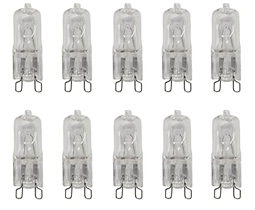 Provance 10x Stiftsockellampe G9 42 Watt 620 Lumen 2700K Halogen Leuchtmittel Stiftsockel von Provance