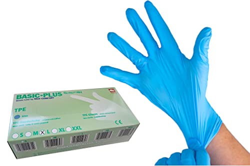 Provance 200 x TPE Einmalhandschuhe Einweghandschuhe latexfrei puderfrei Größe M - XL (L) von Provance