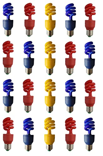 Provance 20x Energiesparlampe E27 Fassung 13W 13 Watt 4x Gelb 8x Blau 8x Rot Provance 20x Energiesparlampe E27 Fassung 13W 13 Watt 4x Gelb 8x Blau 8x Rot von Provance