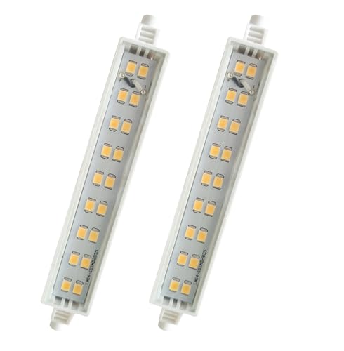 Provance 2x LED Stablampe Lineal R7S Fassung 6W 6Watt ersetzt 40 Watt 500 lm 118mm 3000 Kelvin von Provance