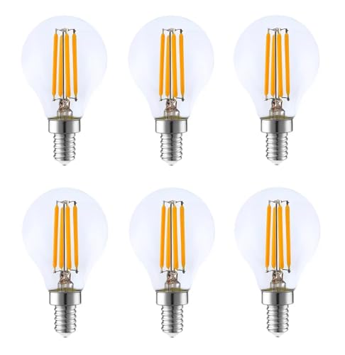 Provance 6 x LED Glühlampe Glühbirne Kugel Filament E14 3W 3 Watt 330 Lumen 2700 Kelvin von Provance