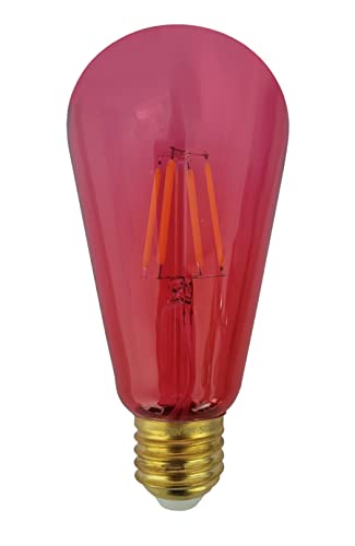 Provance LED Glühlampe Glühbirne Filament E27 4W Ersatz für 21W 200lm 3000K 230V Pink von Provance