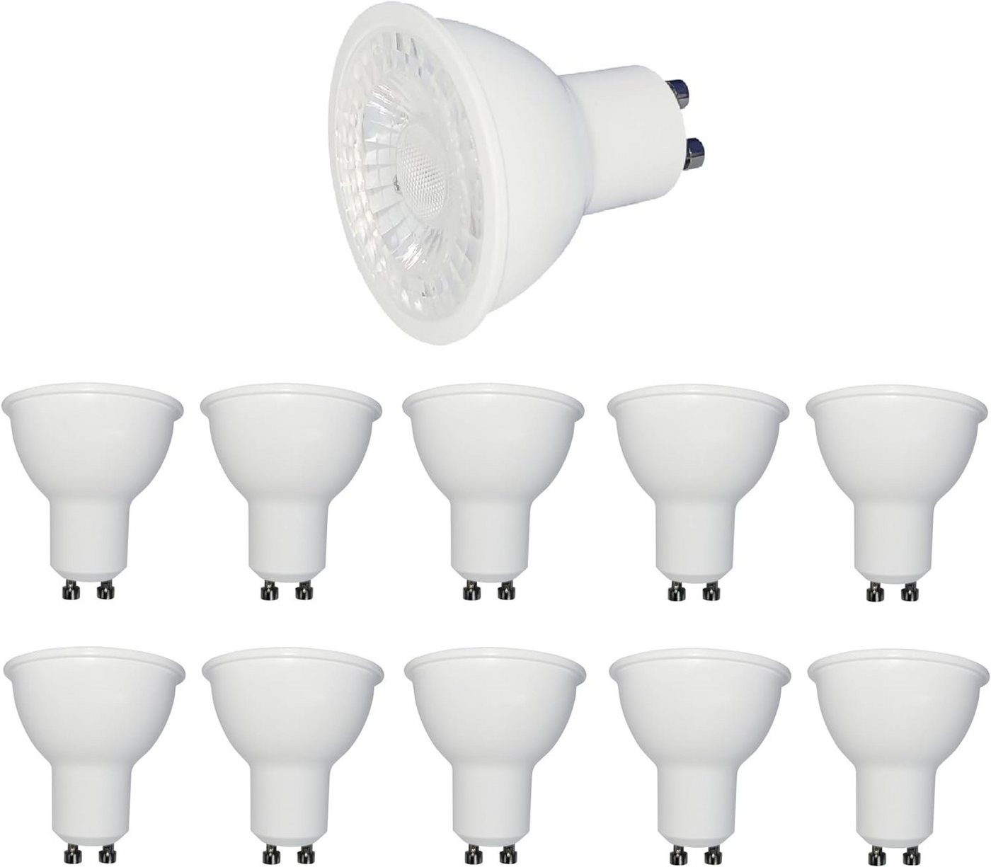 Provance LED-Leuchtmittel 10 x LED GU10 4W 280 Lm 6500 K, GU10, 10 St., Kaltweiß von Provance