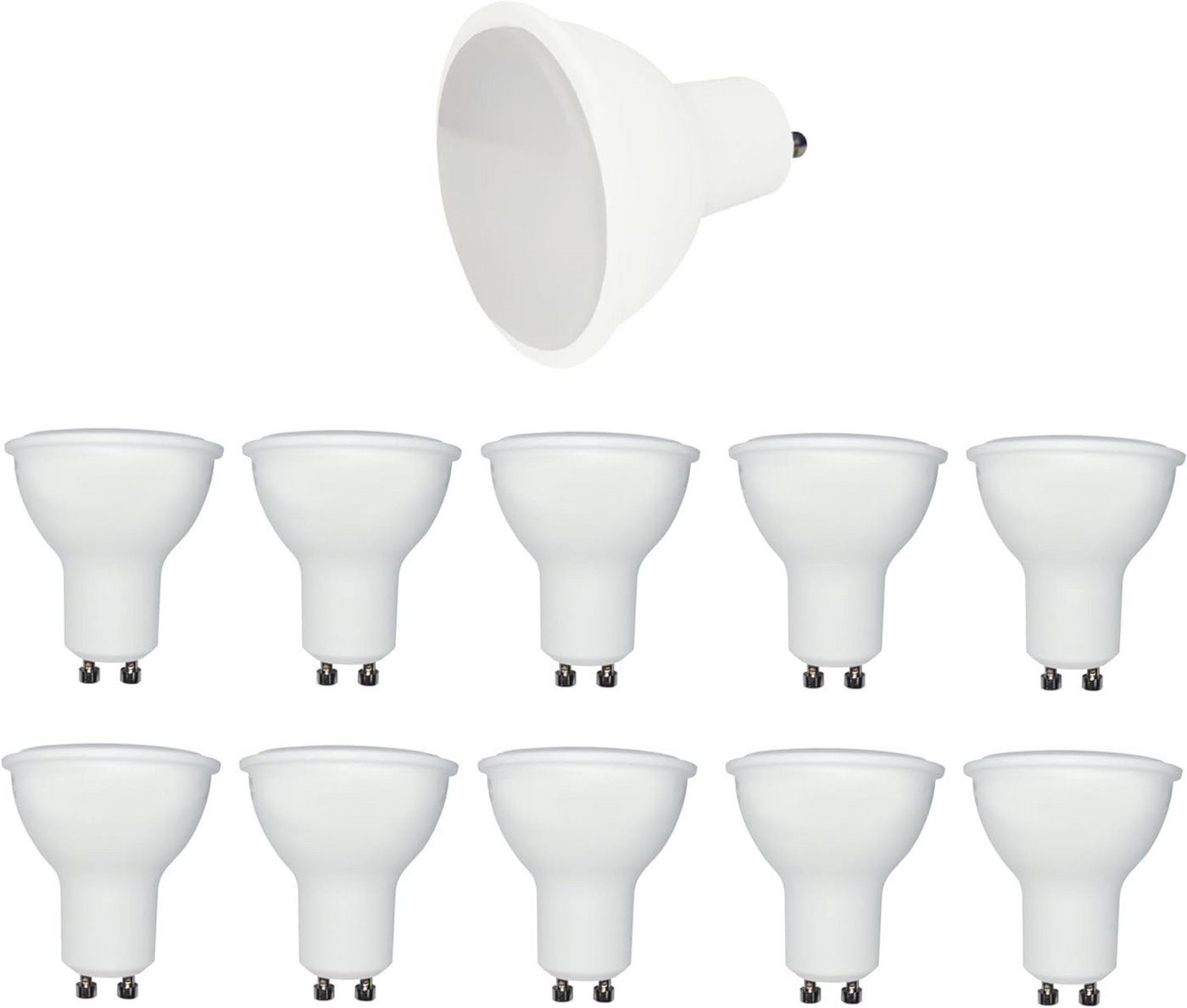 Provance LED-Leuchtmittel 10 x LED GU10 5W 375 Lm 3000K, GU10, 10 St., Warmweiß von Provance