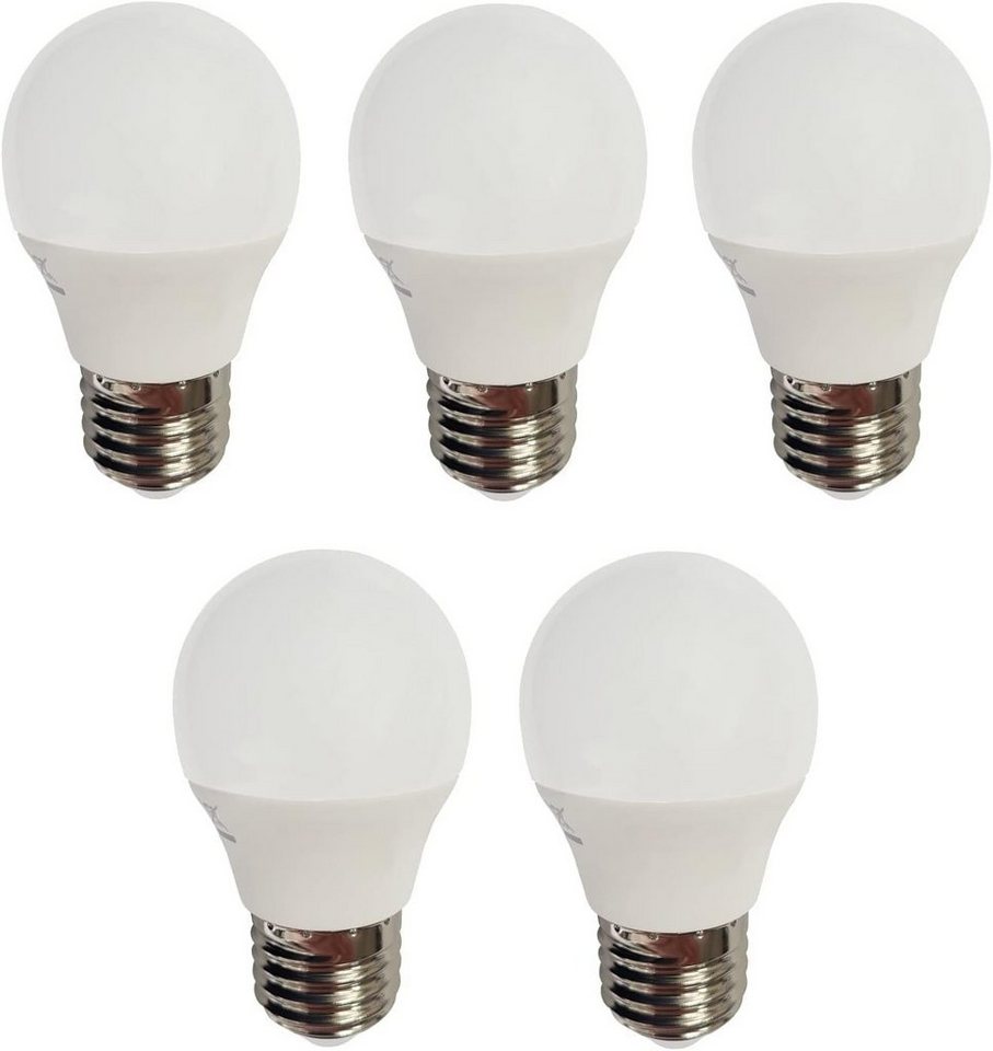 Provance LED-Leuchtmittel 5 x LED Glühlampe Kugel E27 4W 320lm 3000K, E27, 5 St., warmweiß von Provance