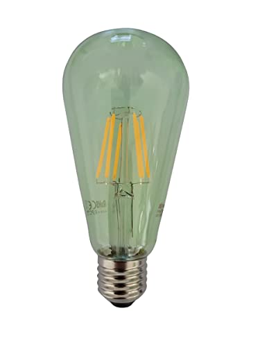 Provance LED Leuchtmittel Glühlampe Glühbirne Filament E27 6W Ersatz für 60W 806lm 3000K 230V Grün von Provance