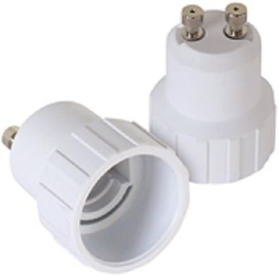 Provance Lampenfassung 2 x Adapter Lampensockel Sockeladapter GU10 auf E14, (Set, 2-St) von Provance