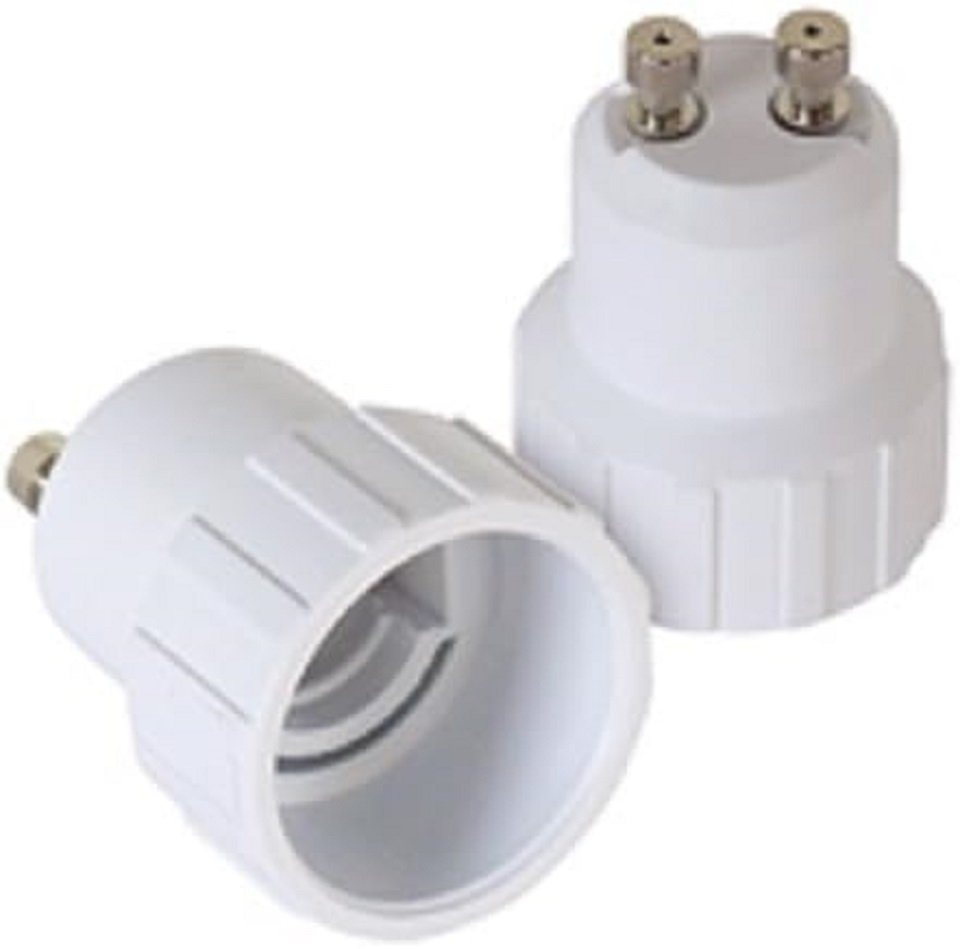 Provance Lampenfassung 4 x Adapter Lampensockel Sockeladapter GU10 auf E14, (Set, 4-St) von Provance