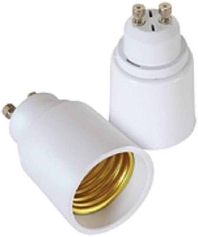 Provance Lampenfassung 4 x Adapter Lampensockel Sockeladapter GU10 auf E27, (Set, 4-St) von Provance