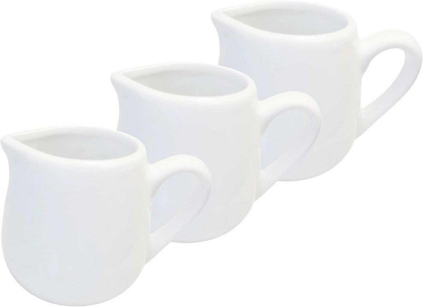 Provance Milchkännchen 3-teiliges Porzellankannen-Set, Milchkännchen-Set á 70ml pro Stück, (Set) von Provance