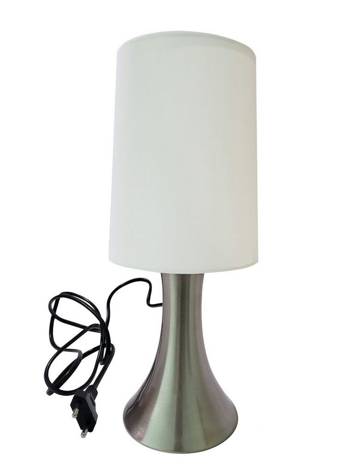 Provance Nachttischlampe Tischlampe mit Touch-Dimmer E14 Weiß von Provance