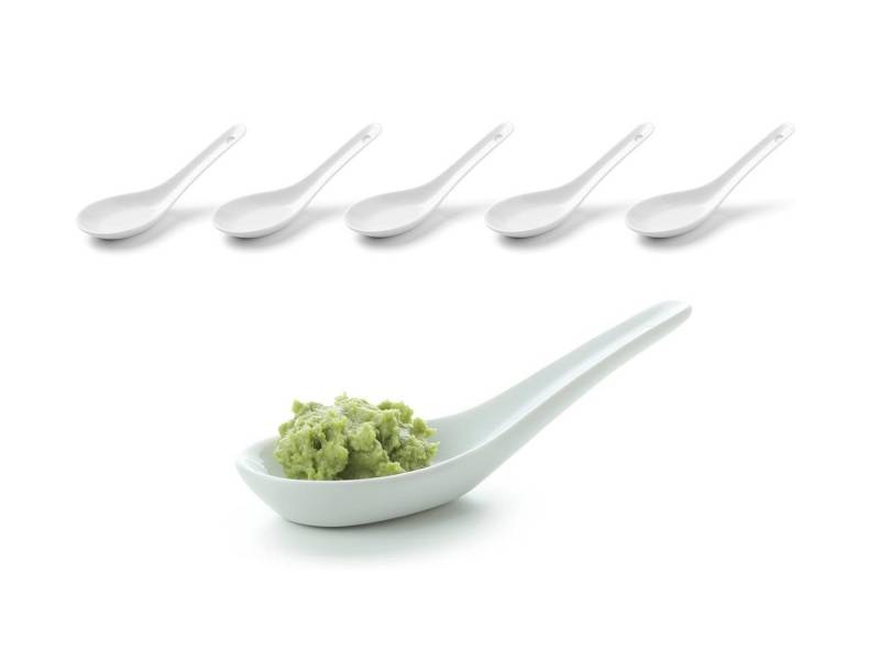 Provance Reislöffel 6 - 24 Vorspeise Appetizer Reislöffel Porzellan Suppenlöffel, Porzellan von Provance