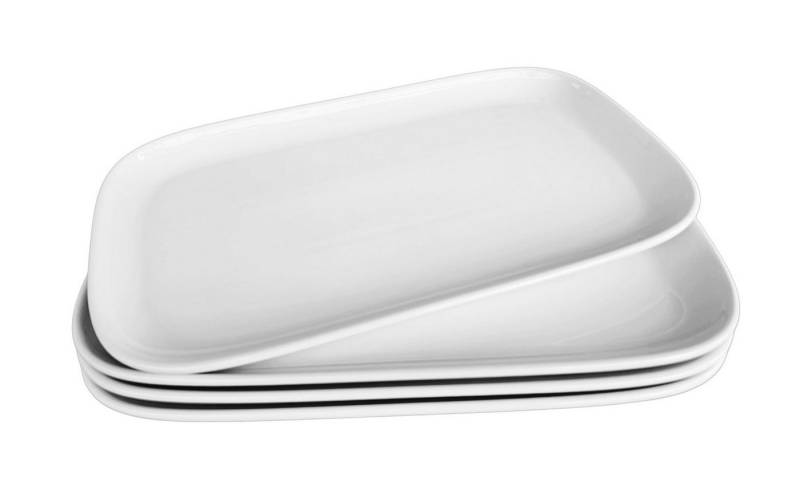 Provance Servierplatte Tablett Serviertablett Servierplatte Kuchenplatte, (4-tlg) von Provance