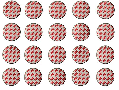 Rauchmelder Magnethalter - 20er Set - Selbstklebend für alle gängigen Rauchmelder - 3M Klebepads mit Magnethalterung zur einfachen Befestigung ohne Bohren und Schrauben von Provance