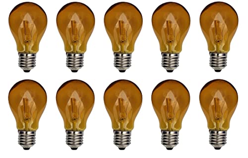 Provance Standard Glühbirne Glühlampe E27 25W 25 Watt 210 Lumen Farbe Gelb klar 10er Set von Provance