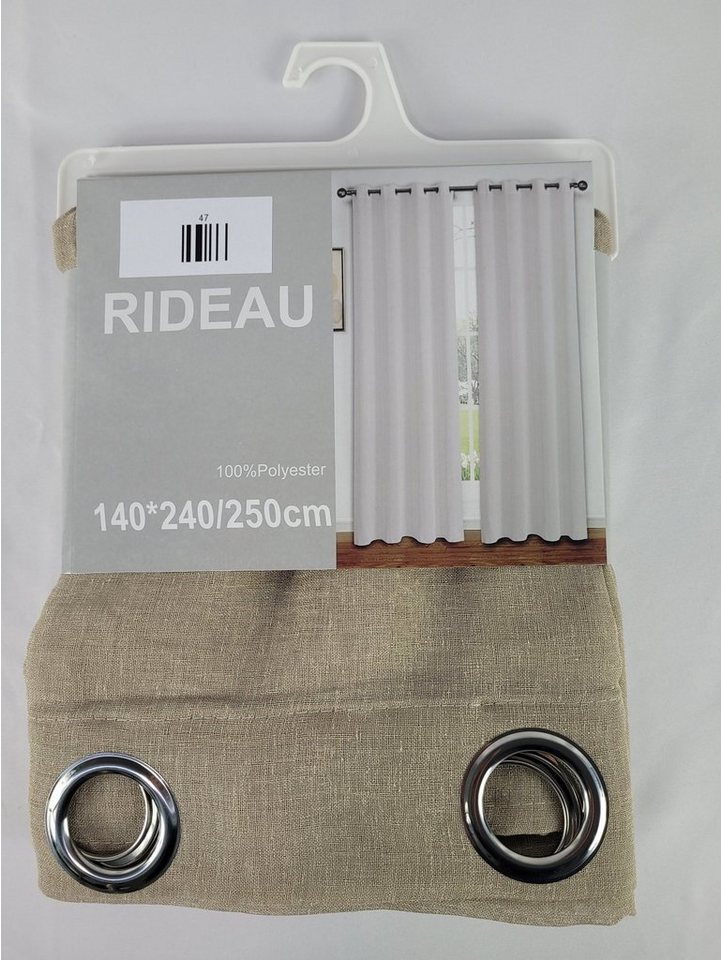 Provance Vorhang 1x Vorhang 140*240/250 cm Beige Provance Vorhang 1x Vorhang 140*240/250 cm Beige von Provance