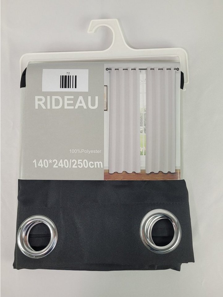 Provance Vorhang 1x Vorhang 140*240/250 cm Schwarz von Provance