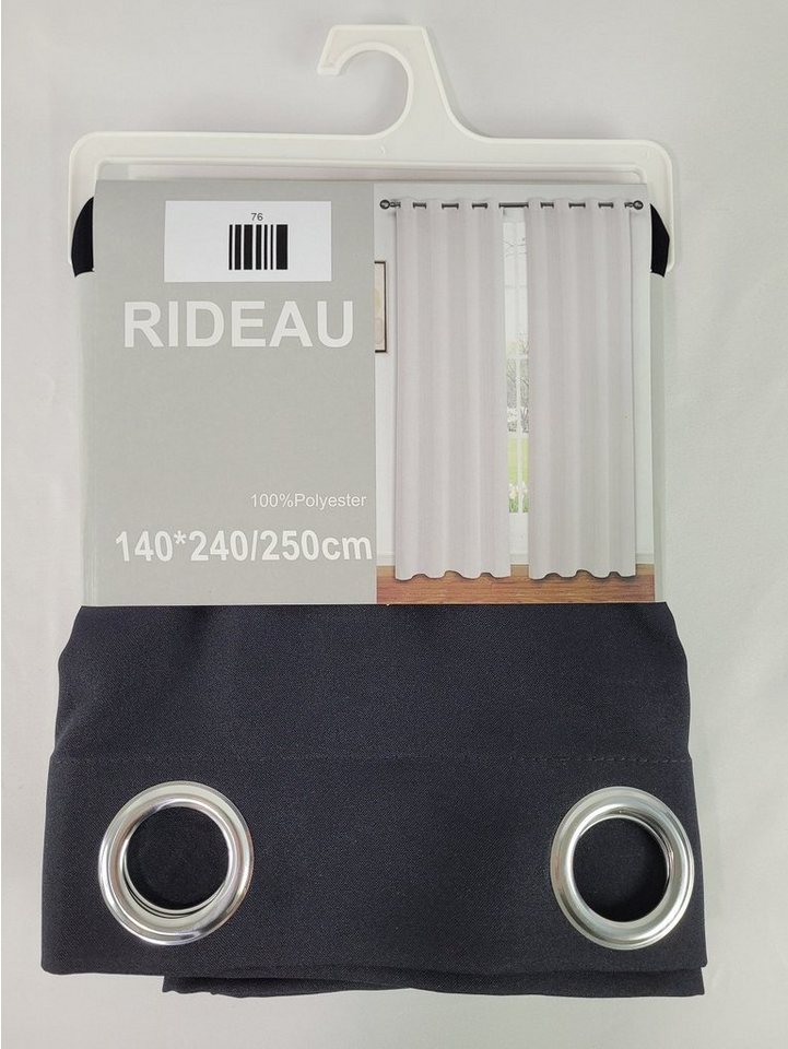 Provance Vorhang 1x Vorhang 140*240/250 cm Schwarz Provance Vorhang 1x Vorhang 140*240/250 cm Schwarz von Provance