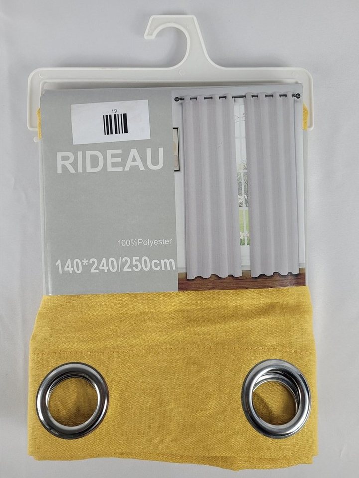 Provance Vorhang 1x Vorhang 140x240/250 cm Farbe Gelb von Provance