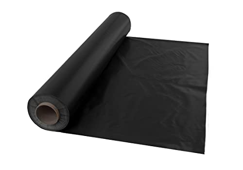 Baufolie Abdeckfolie Estrichfolie PE Folie schwarz Feuchtresistente Membran – robuste Polyethylen Folie – verschiedene Größen und Stärken Baufolie Abdeckfolie Estrichfolie PE Folie schwarz Feuchtresistente Membran – robuste Polyethylen Folie – verschiedene Größen und Stärken von Provarm