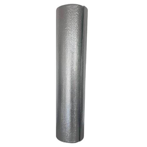 Hitzeschutz Fensterfolie – Isolierfolie gegen Sommerhitze & Sonneneinstrahlung – Aluminium-Dämmfolie mit Luftpolster – Reflektierende Thermofolie für Fenster, Dach, Garage, Böden von Provarm