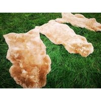 Echt Deutsche Merino Lammfell Schaffell Hellbraun Dichte Wolle Neu L - Xxl von Provellus