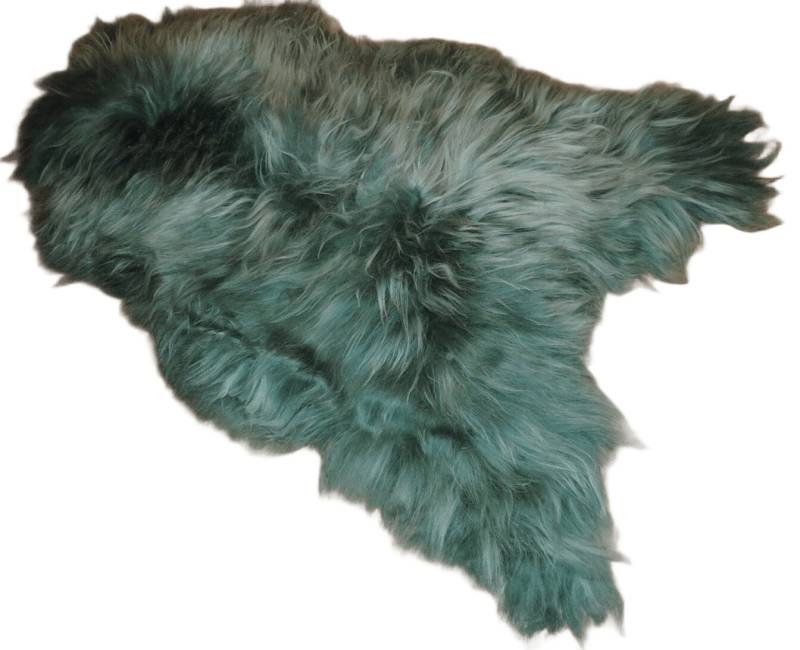 Provellus Fellteppich ECHTES PREMIUM ISLANDSCHAFFELL Patina Grün 100-110cm von Provellus