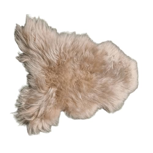Premium Island Lammfell Schaffell Bunt Gefärbt Weich Fell Teppich Multicolor (Cappucino, 30x30cm eckig) von Provellus