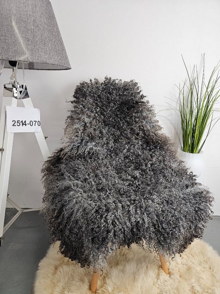 Provellus Fellteppich Gotland Schaffell grau-schwarz curly – Öko gegerbt – Unikat ca. 100 cm Provellus Fellteppich Gotland Schaffell grau-schwarz curly – Öko gegerbt – Unikat ca. 100 cm von Provellus