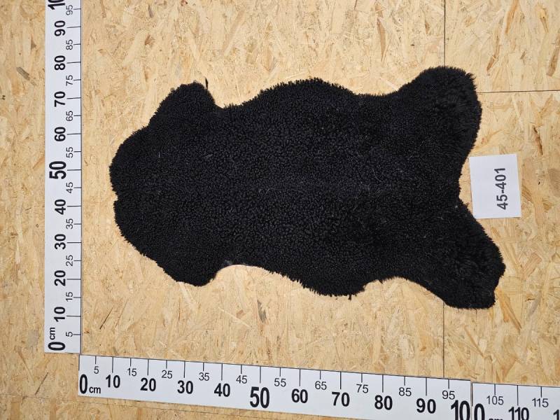 Provellus Fellteppich Gotland Schaffell Schwarz – Kurz gelockt, echtes Unikat von Provellus