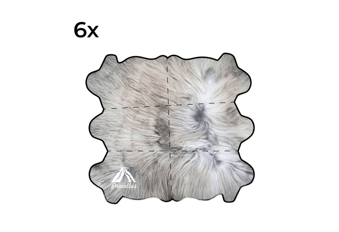 Provellus Fellteppich Sechs 6x Schaffelle vernäht Schaffell Teppich Lammfell Decke Provellus Fellteppich Sechs 6x Schaffelle vernäht Schaffell Teppich Lammfell Decke von Provellus