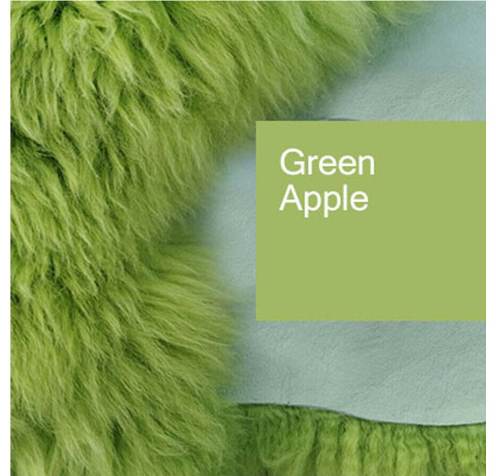 Provellus Fellteppich Top Öko Lammfell Schaffell Felle Green Apple Grün Apfelgrün Neu L-XL, 80cm - 100cm Provellus Fellteppich Top Öko Lammfell Schaffell Felle Green Apple Grün Apfelgrün Neu L-XL, 80cm - 100cm von Provellus