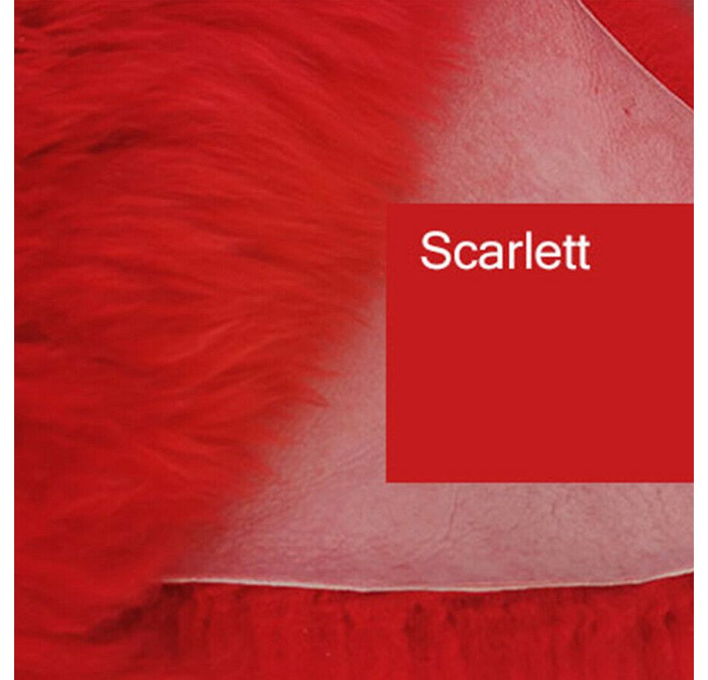 Provellus Fellteppich Top Öko Lammfell Schaffell Felle Scarlett Rot Red Neu L-XL, 80cm - 100cm Provellus Fellteppich Top Öko Lammfell Schaffell Felle Scarlett Rot Red Neu L-XL, 80cm - 100cm von Provellus