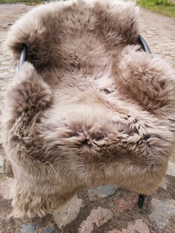 Provellus Fellteppich Lammfell Schaffell Taupe Öko Fell Dicht Weich L-XXL Unikat, 100-110 cm x 50-60 cm Provellus Fellteppich Lammfell Schaffell Taupe Öko Fell Dicht Weich L-XXL Unikat, 100-110 cm x 50-60 cm von Provellus