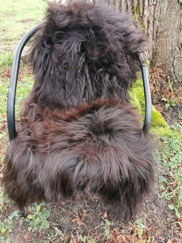 Provellus TOP ÖKO Island Fell LAMMFELL SCHAFFELL Lange Wolle Natur BRAUN NEU L - XXL (120-130 cm x 60-80 cm) von Provellus