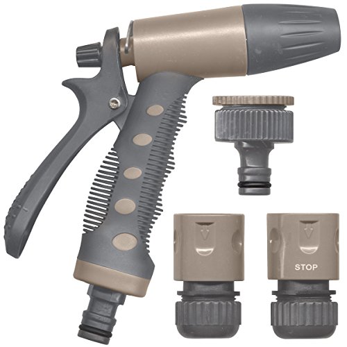 Jardibric Set Basis mit Pistole Leitung Jet verstellbar taupe 15 mm sdb22 von Provence Outillage
