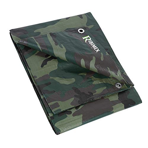 Provence Tool Kit 3821 Abdeckplane, 130 g/m, 1,8 x 3 m, Camouflage-Print von RIBIMEX