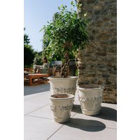 Keramik Blumentopf Terracotta - Rousseau Cremefarben | Handgefertigt Frostbeständig Ø 39 cm × H Keramik Blumentopf Terracotta - Rousseau Cremefarben | Handgefertigt Frostbeständig Ø 39 cm × H von Provencelia