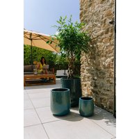 Provencelia | Handmade Keramik Blumentopf Terracotta - S & Flowerpots Steel Blue Ø 23-42 cm Provencelia | Handmade Keramik Blumentopf Terracotta - S & Flowerpots Steel Blue Ø 23-42 cm von Provencelia