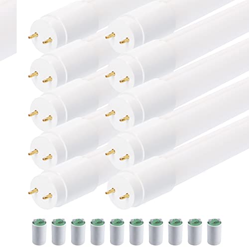 LED-Röhre 120cm 10er-Pack 14W 2.100 Lumen kaltweiß 6.500K G13 mit Starter für KVG/VVG von Proventa