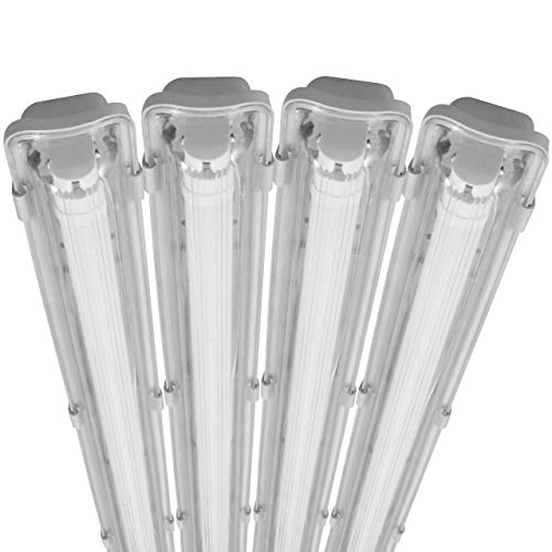 Proventa® EasyBudget LED-Feuchtraumleuchte 60cm 9W 1x Röhre neutralweiss - 4x Sparset von Proventa