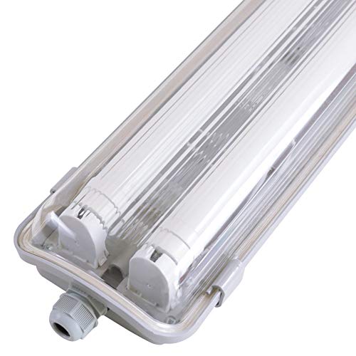 proventa® EasyBudget LED-Feuchtraumleuchte IP65 150cm 48W 2x Röhre neutralweiss von Proventa