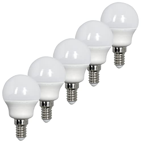 Proventa® LED Kugel E14 4W neutralweiß Kunststoff matt 5er Sparpack von Proventa