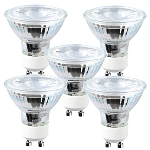 Proventa® LED Spot GU10 3W neutralweiß Keramik Glas klar 5er Sparpack von Proventa