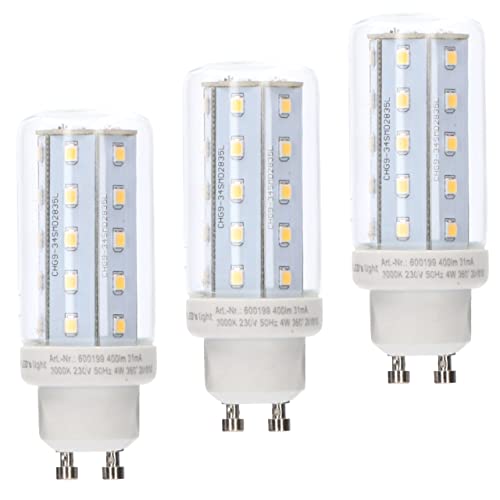 Proventa® LED Stab GU10 4W warmweiß Glas klar CRI97 für beste Farbwiedergabe 3er Sparpack von Proventa