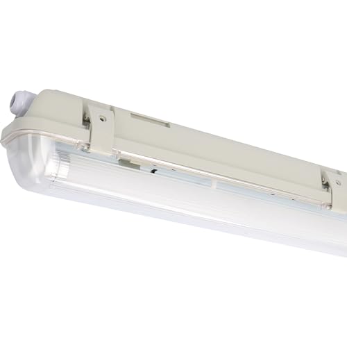 Proventa Feuchtraumleuchte mit LED-Röhre 60 cm 7,5W neutralweiß IP65 G13 von Proventa