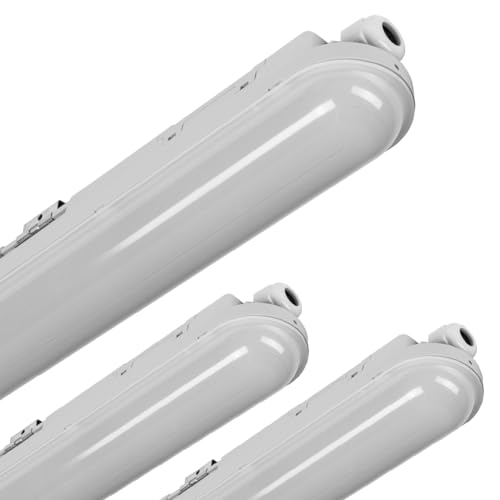 Proventa LED Feuchtraumleuchte 120 cm IP65 neutralweiß 18W 2.500 Lumen 3-Pack Proventa LED Feuchtraumleuchte 120 cm IP65 neutralweiß 18W 2.500 Lumen 3-Pack von Proventa