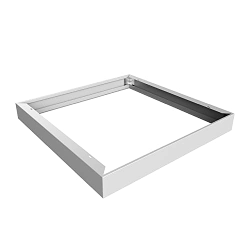 proventa® Einbaurahmen weiß für LED-Panel 59,5 x 59,5 cm -7cm hoch- Decken- und Wandmontage von Proventa