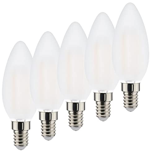 Proventa® LED Kerze E14 5W neutralweiß Kunststoff matt 5er Sparpack von Proventa