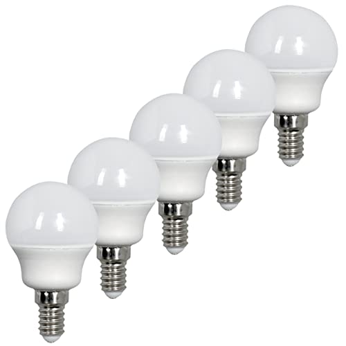 Proventa® LED Kugel E14 4W neutralweiß Kunststoff matt 5er Sparpack von Proventa